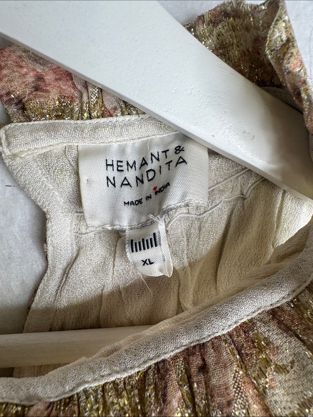 Hemant & Nandita Luana Mini Dress, XL - Picture 3 of 10